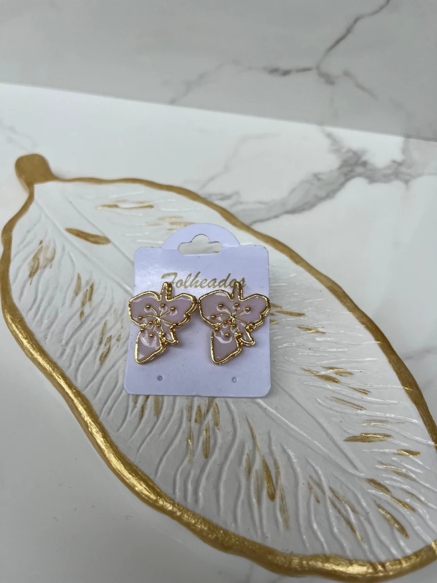 Arbolito de navidad rosa con dorado
