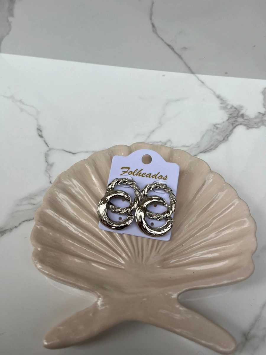 Argollas doble lisas y amarre plateada