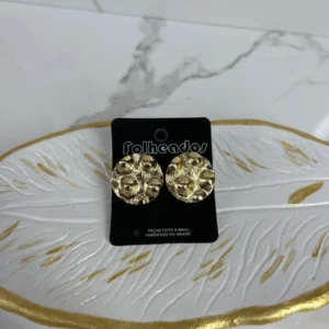 Botoncito texturizado dorado