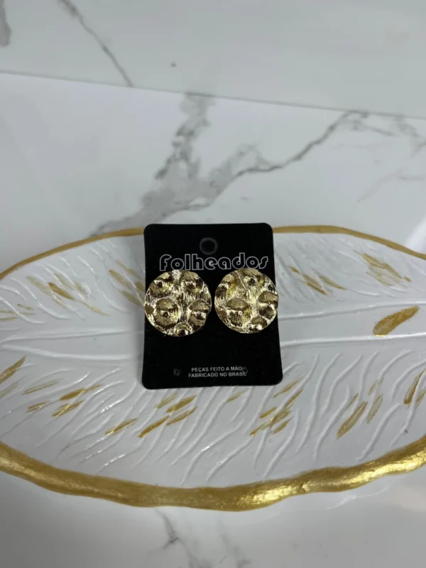 Botoncito texturizado dorado