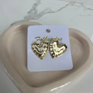Corazón chunky dorado