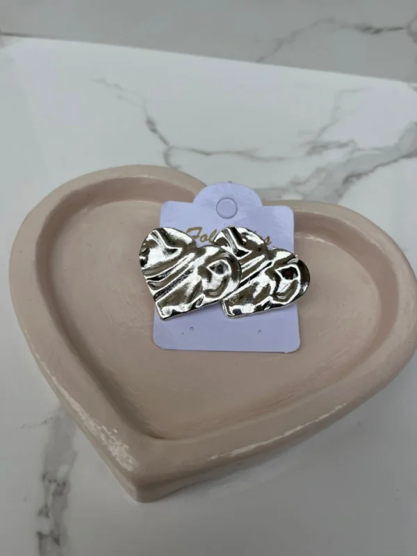Corazon chunky plateado