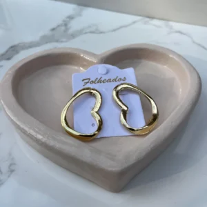 Corazón ovalado dorado