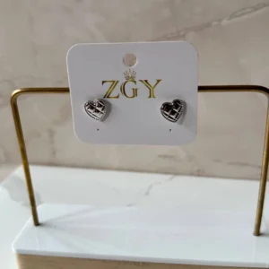 Corazoncito con diamante plateado
