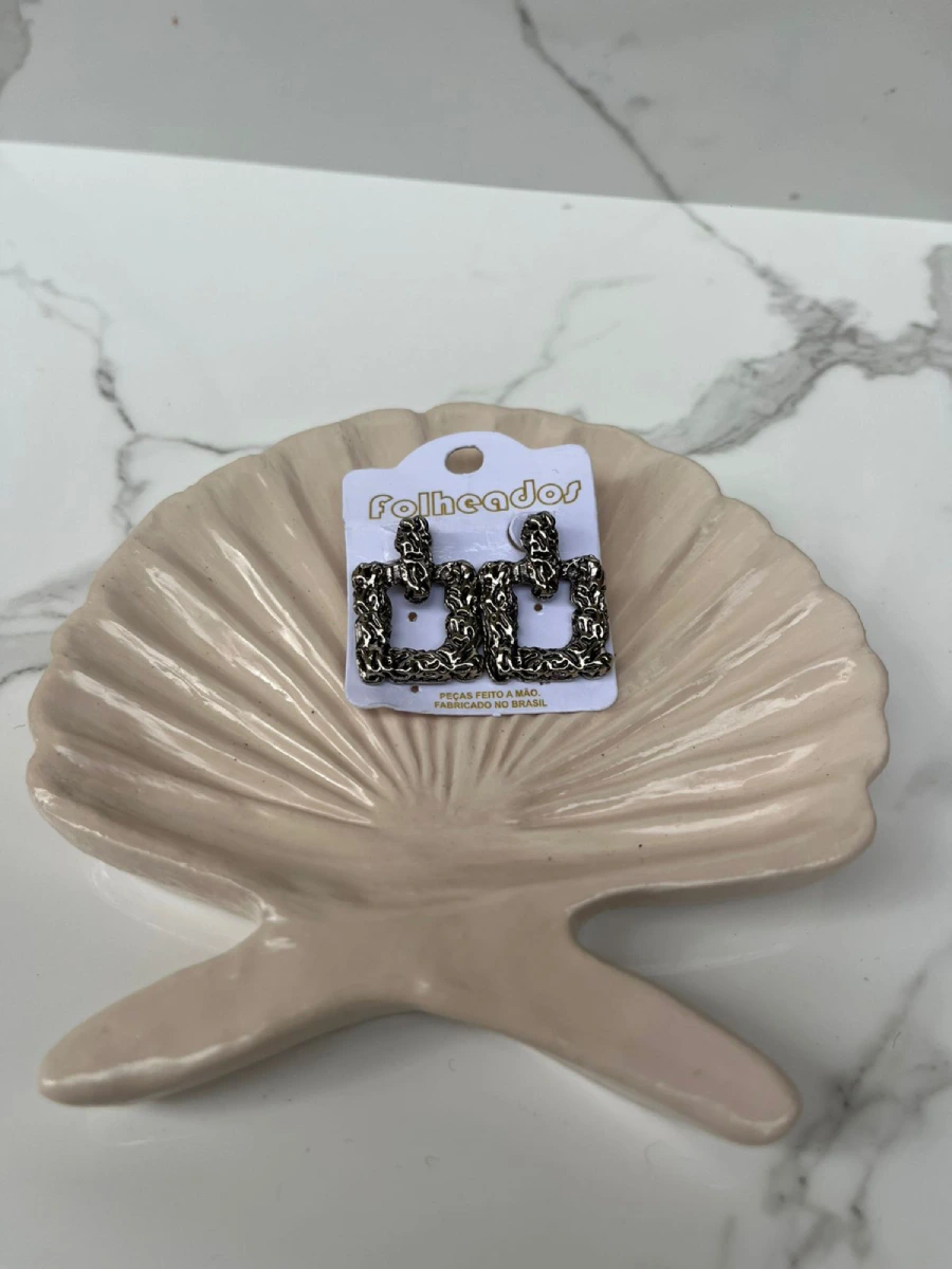 Argollas cuadradas bronze