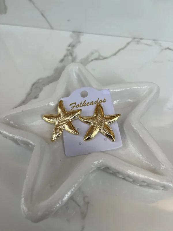 Estrella de mar doble dorada