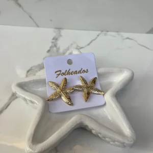 Estrella dorada texturizadas