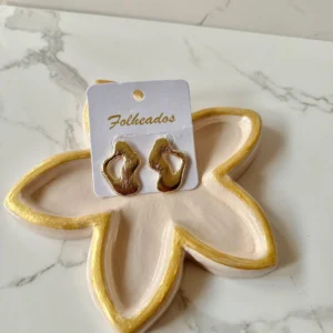 Argollas gordas doradas