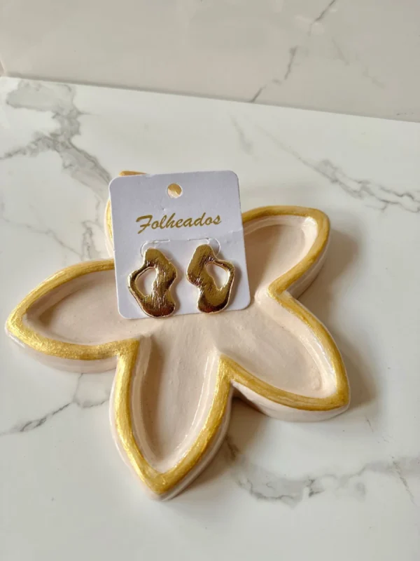 Argollas gordas doradas