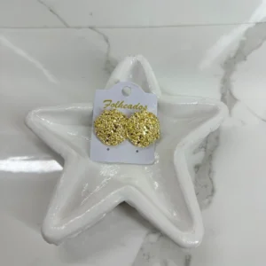 Botón corrugado dorado