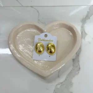 Botón ovadalado dorado