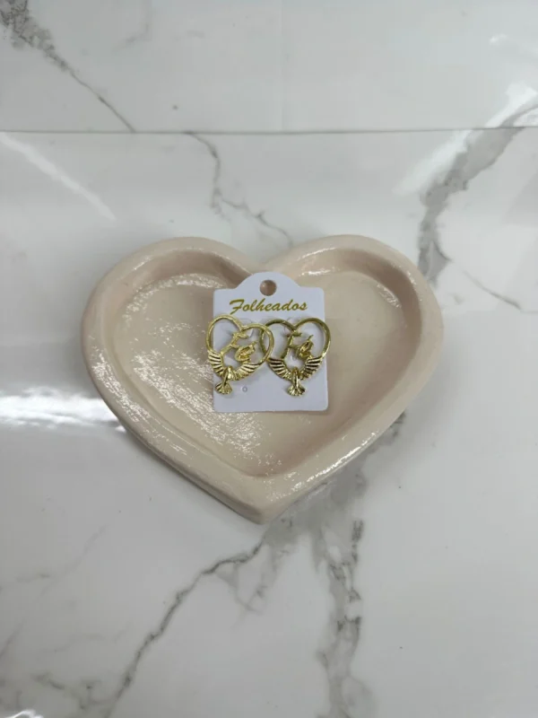 Corazón fe dorado