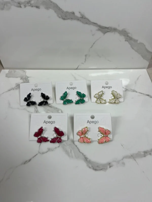 Mariposas anacaradas con perlitas