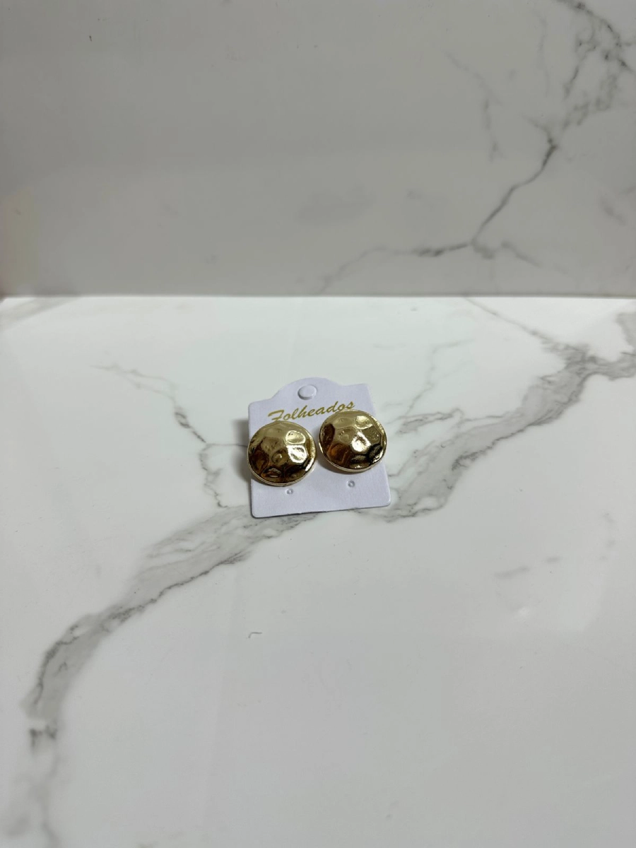 Botón planeta dorado