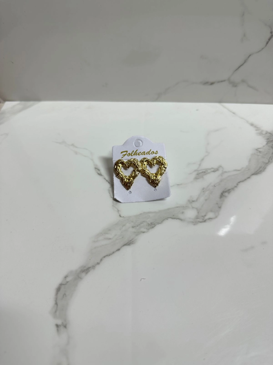 Corazón derretido dorado