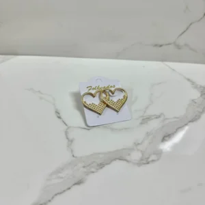 Corazón medio lleno dorado