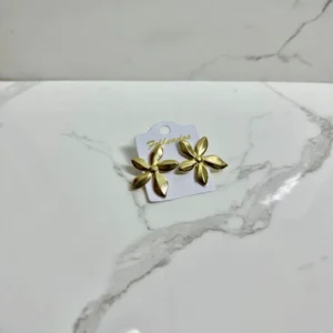 Flor delgada 5 puntas doradas