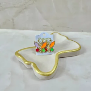 Mariposa con antena multicolor