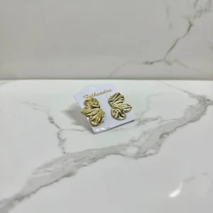 Media flor 3 puntas con grieta dorado