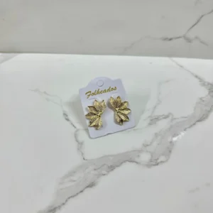 Media flor 6 puntas dorada