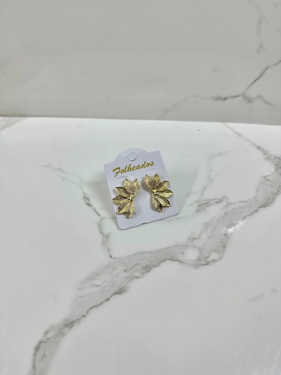 Media flor 6 puntas dorada