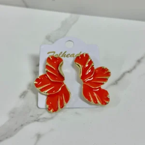 Media flor grande naranja