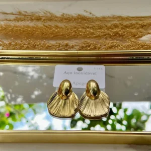 Concha tipo abanico dorado