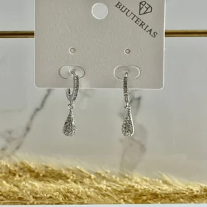 Dormilona con circón 0010 plateado